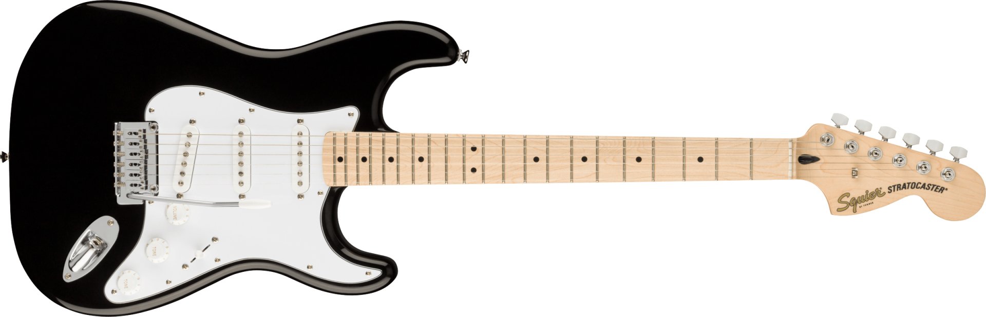 Squier Affinity Strat MN WPG BLK Elektro Gitar