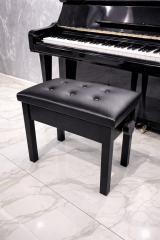Katre Ayarlı Piyano Taburesi (Siyah)