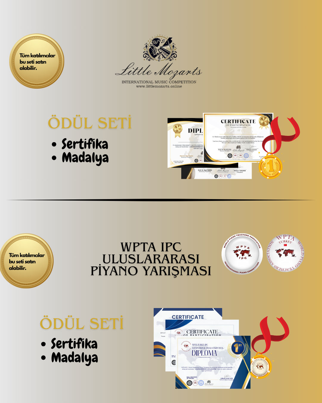 Madalya,Sertifika (Littlemozarts.online)