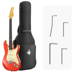 Donner DST-600 Elektro Gitar (Fiesta Red)