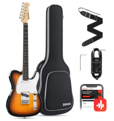 Donner DTC-100S Telecaster Elektro Gitar Paketi (Sunburst)