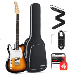 Donner DTC-100SL Telecaster Solak Elektro Gitar Paketi (Sunburst)