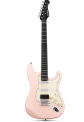 Donner Designer Series DST-200P Elektro Gitar Paketi (Pembe)