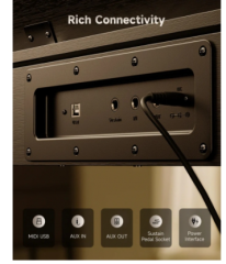 Donner Oura S100 Dijital Piyano (Black Oak Grain)