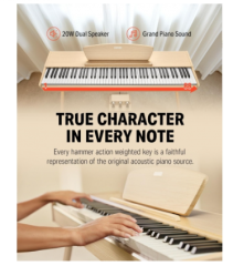 Donner DDP-80 Wooden Style Dijital Piyano (Naturel Wood)