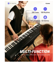 Donner SE-1 Dijital Piyano Set (Siyah)