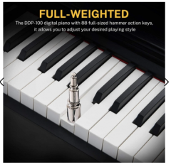 Donner DDP-100 Dijital Piyano (Siyah)