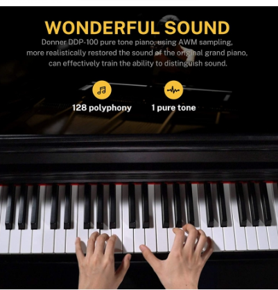 Donner DDP-100 Dijital Piyano (Siyah)