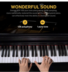 Donner DDP-100 Dijital Piyano (Siyah)