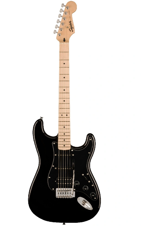 Squier Sonic Stratocaster HSS Akçaağaç Klavye Siyah Elektro Gitar