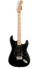 Squier Sonic Stratocaster HSS Akçaağaç Klavye Siyah Elektro Gitar