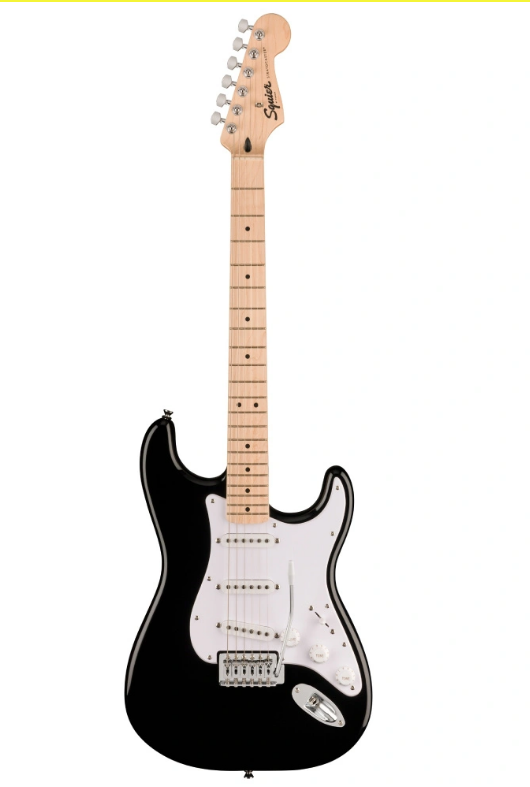 Squier Sonic Stratocaster Akçaağaç Klavye Sİyah Elektro Gitar