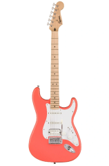 Squier Sonic Stratocaster HSS Akçaağaç Tahitian Coral Elektro Gitar