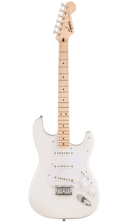 Squier Sonic Stratocaster Hard Tail Akçaağaç Klavye Arctic White Elektro Gitar