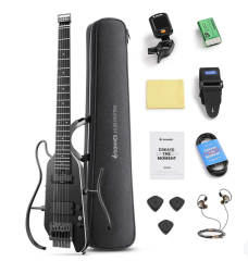 Donner HUSH™ X PRO Siyah Multi-Effects Seyahat Elektro Gitar