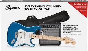 Squier Affinity Strat HSS Frontman 15G Amp LBP Elektro Gitar Seti