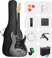 Donner Dst80 Elektro Gitar Seti Siyah (motton black)