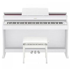 Casio AP-470 Dijital Piyano (Mat Beyaz) Ayarlı Tabure Hediye