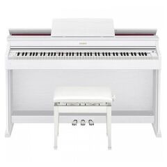 Casio AP-470 Dijital Piyano (Mat Beyaz) Ayarlı Tabure Hediye