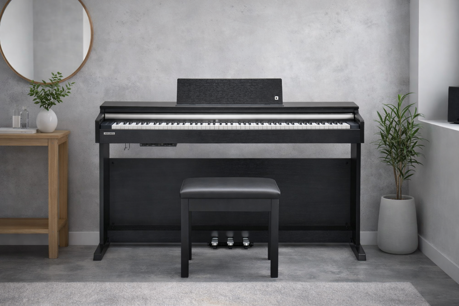 Kurzweil CUP-M1 Dijital Piyano (Siyah) Tabure Kulaklık Hediyeli