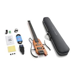 Donner HUSH-X Headless Traveller Elektro Gitar Seti (Natural)